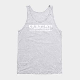 Dicktown White Tank Top